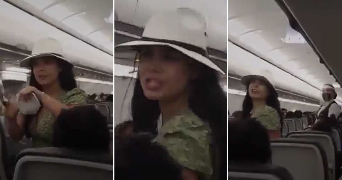 Mujer se niega a usar el cubrebocas en un avión porque sostuvo que «a todos les vale…» el Covid-19