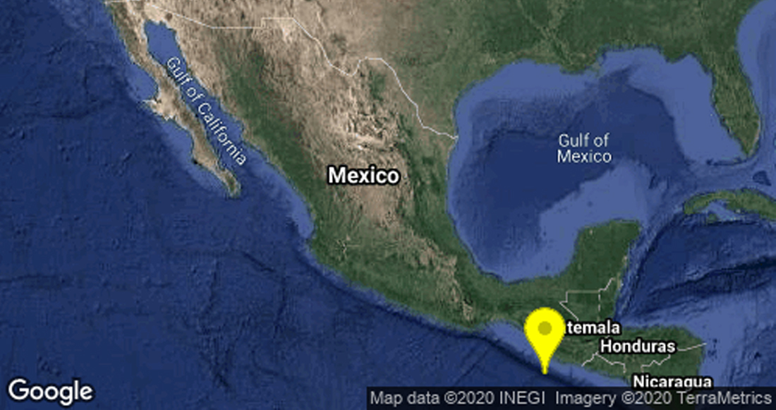 Un Sismo con magnitud 5.7 se registró en Chiapas, reporta el Sismológico Nacional