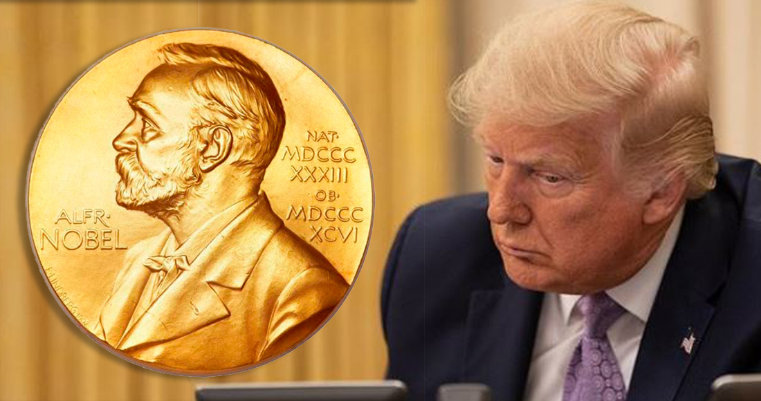 Trump es nominado por un legislador de Noruega para ganar el Premio Nobel de la Paz 2021