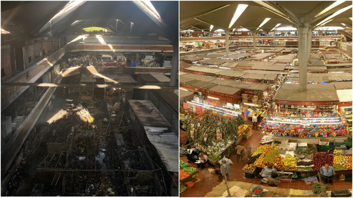 Se incendia San Juan de Dios en Guadalajara, uno de los mercados más grandes de América Latina