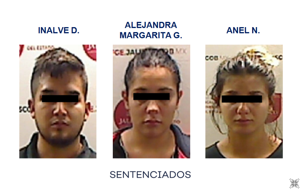 Fiscalía de Jalisco sigue los pasos de 3 jóvenes secuestradores y logra su arresto; reciben 50 años de sentencia