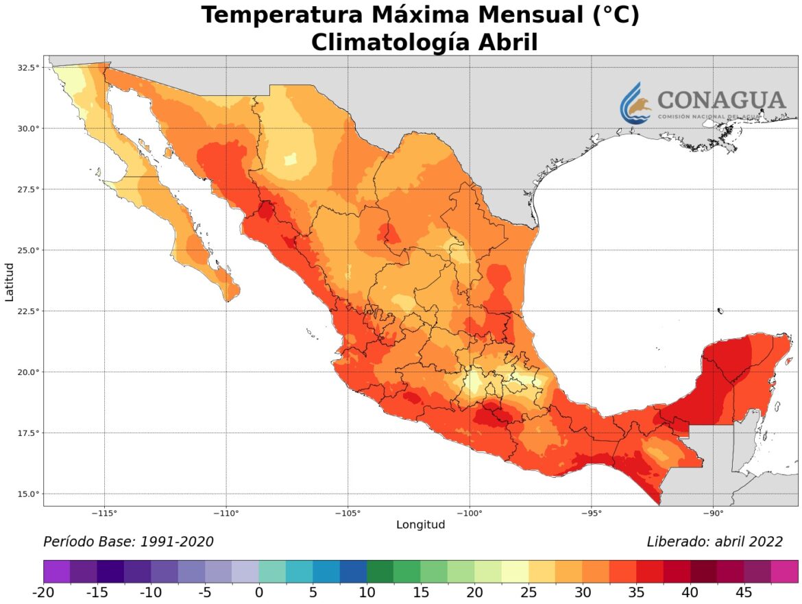 Onda de calor elevará la temperatura en algunas regiones de México hasta en 45 grados Celsius