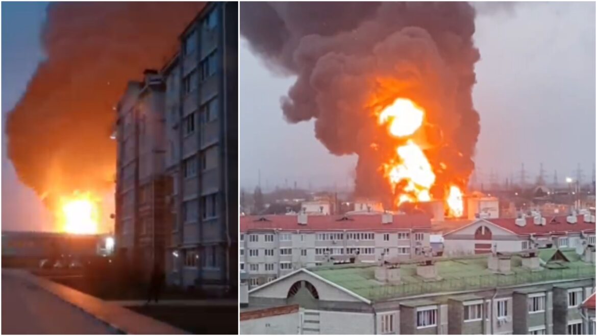 Helicópteros del  Ejército Ucraniano burlan el espacio aéreo de Rusia y atacan un depósito de combustible