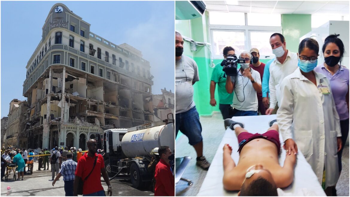 18 muertos y 64 heridos por explosión en el hotel Saratoga de La Habana