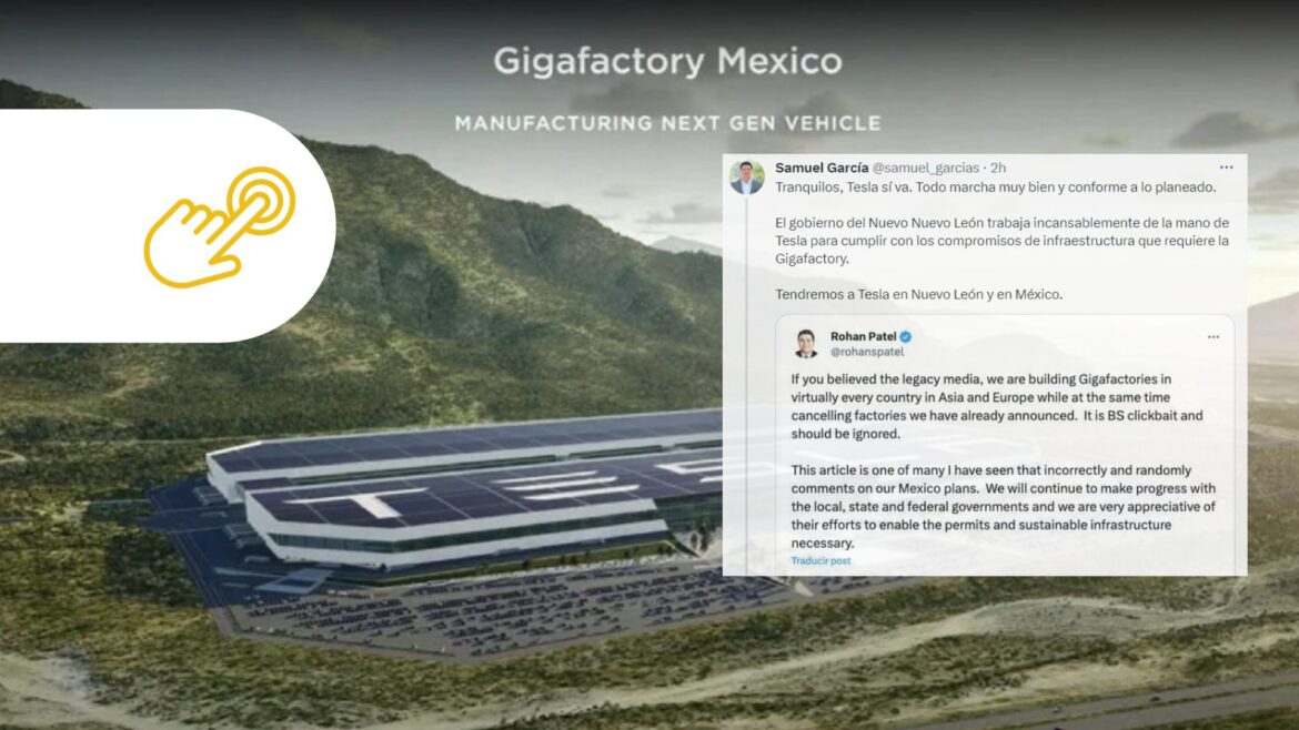 «Tranquilos»: Samuel García afirma que no se ha cancelado la megafábrica de Tesla en Nuevo León