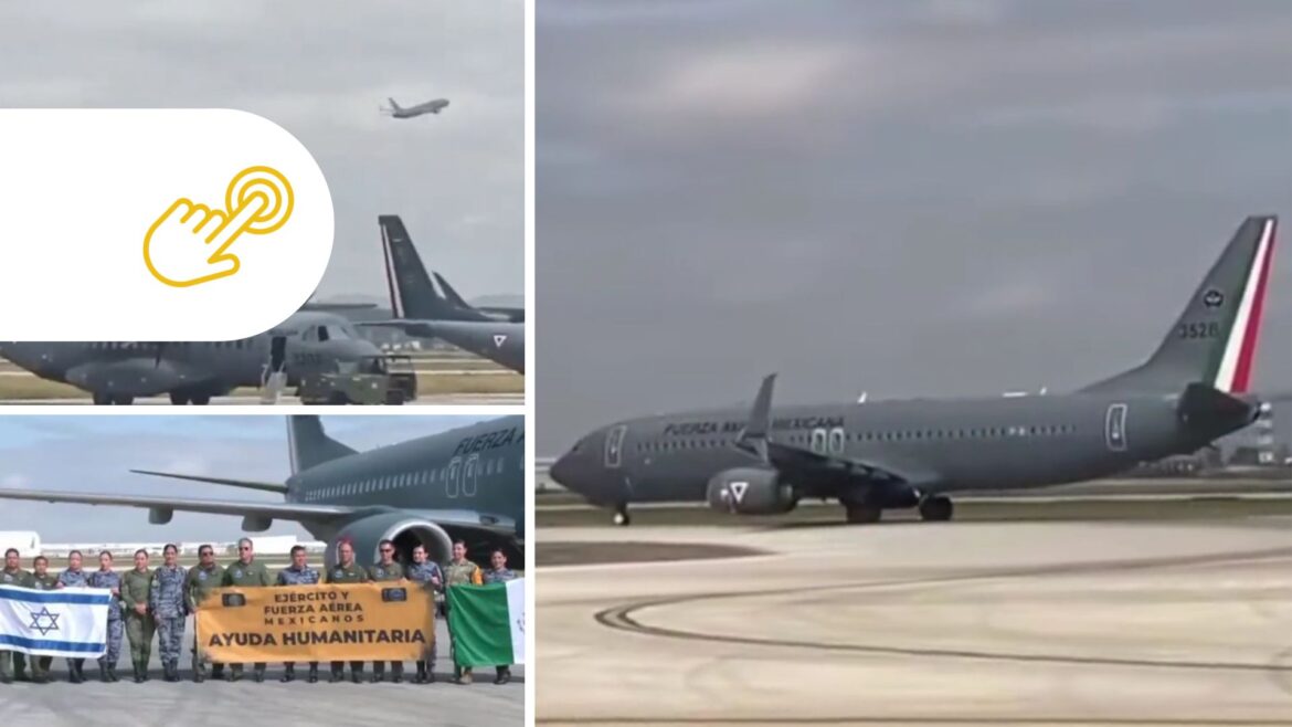 Dos aviones de la Sedena son enviados a Israel para repatriar a 300 mexicanos