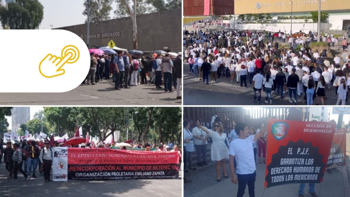 AMLO pide a los trabajadores del PJF que «no se dejen engañar», mientras estallan las protestas en todo el país