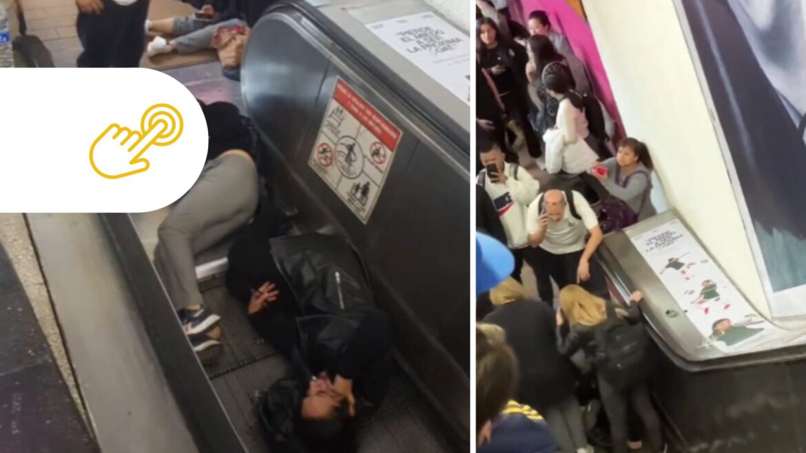 7 lesionados por falla en escalera de la Línea 7; el Metro afirma que el botón de emergencia fue activado
