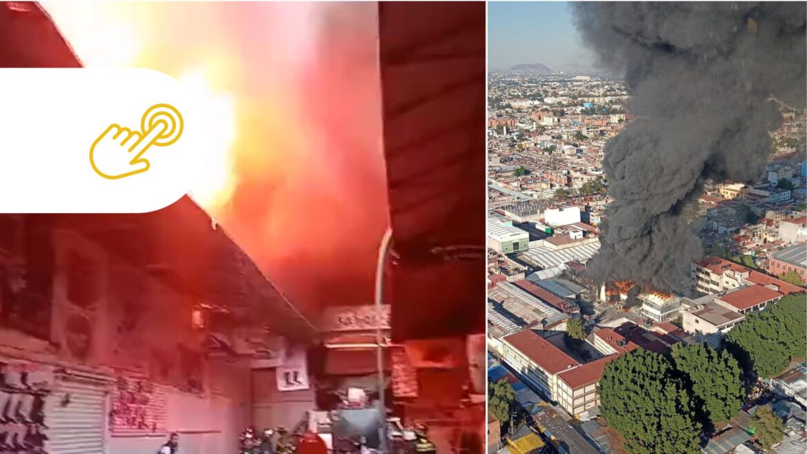 Incendio consume Plaza Oasis en el centro histórico de la CDMX; 500 personas son evacuadas