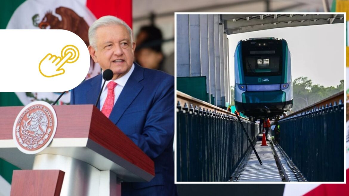 AMLO anuncia el regreso de trenes de pasajeros durante la conmemoración de la Revolución Mexicana