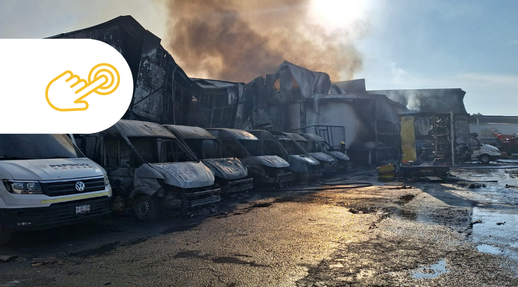 El Centro de Distribución de Gamesa se incendia en Puebla; no hubo lesionados