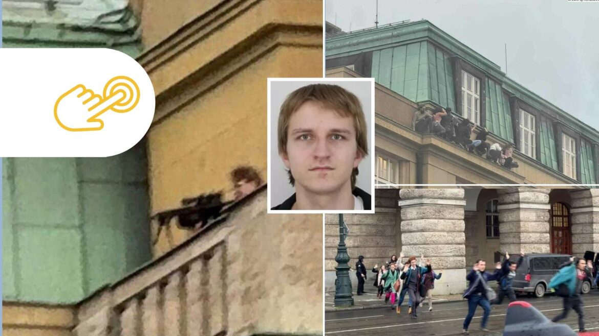 Un estudiante universitario lleva a cabo un tiroteo en una universidad de Praga y después se dispara