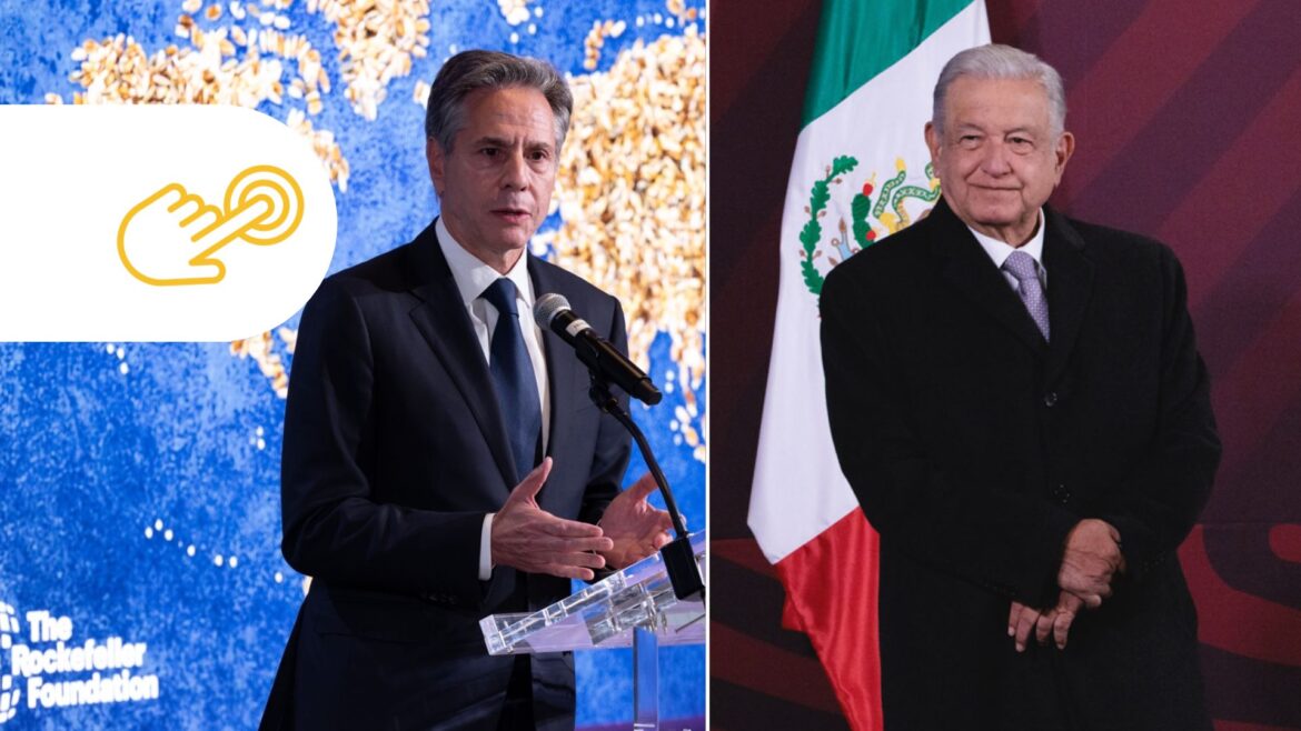 Antony Blinken se reúne con AMLO para abordar el tema migratorio