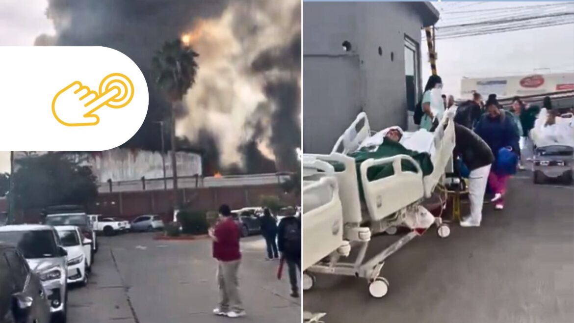 El Hospital Regional No. 20 del IMSS en Tijuana es evacuado por un incendio en locales contiguos