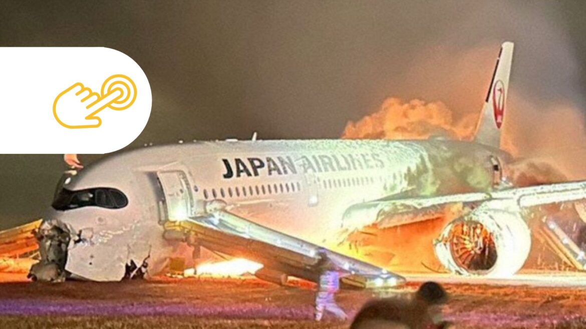2 aviones colapsan en el aeropuerto de Tokio; 5 personas fallecen y 15 resultan heridos