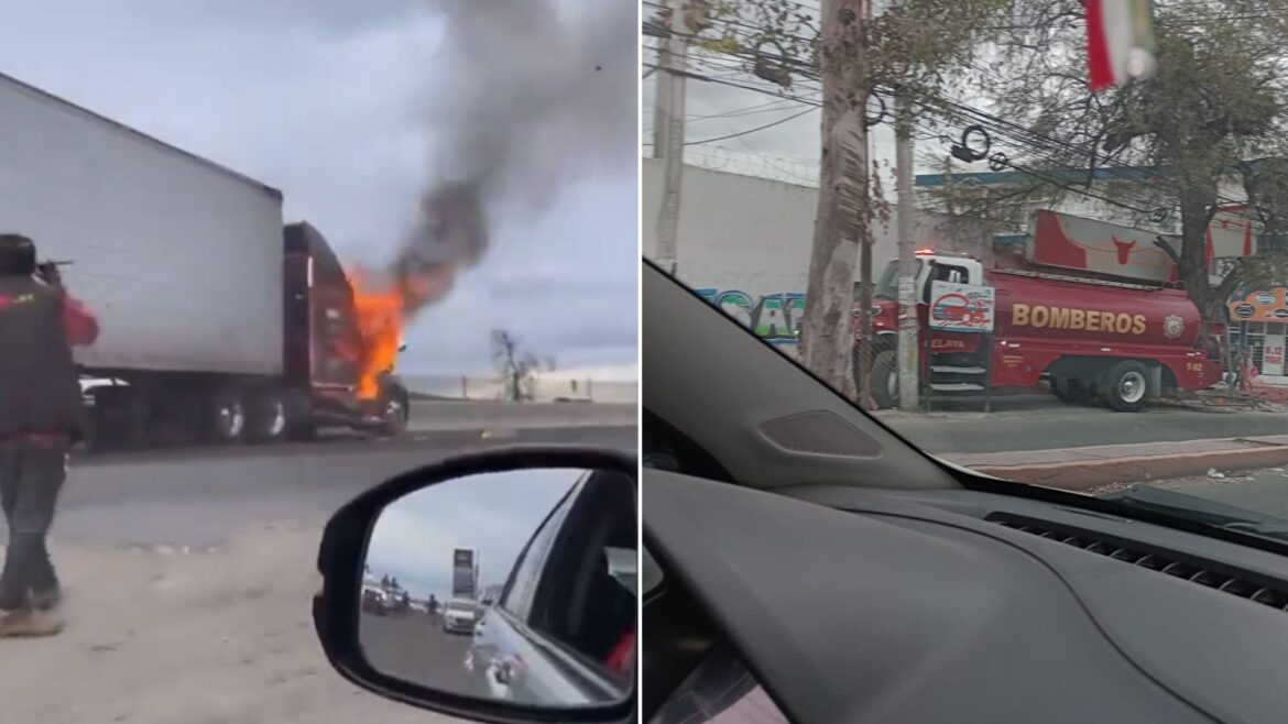 Se registran 7 bloqueos en Celaya; un bombero es asesinado tras acudir a sofocar uno de los incendios