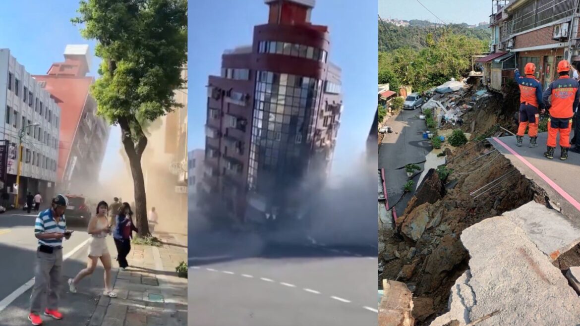 Sismo de magnitud 7.7 sacude Taiwán; suman 5 muertos, 57 heridos y todavía hay más personas atrapadas