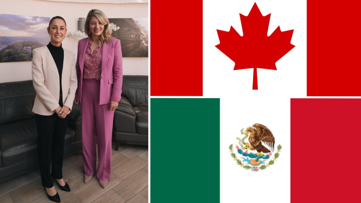 Claudia Sheinbaum y la ministra de relaciones exteriores de Canadá se reúnen