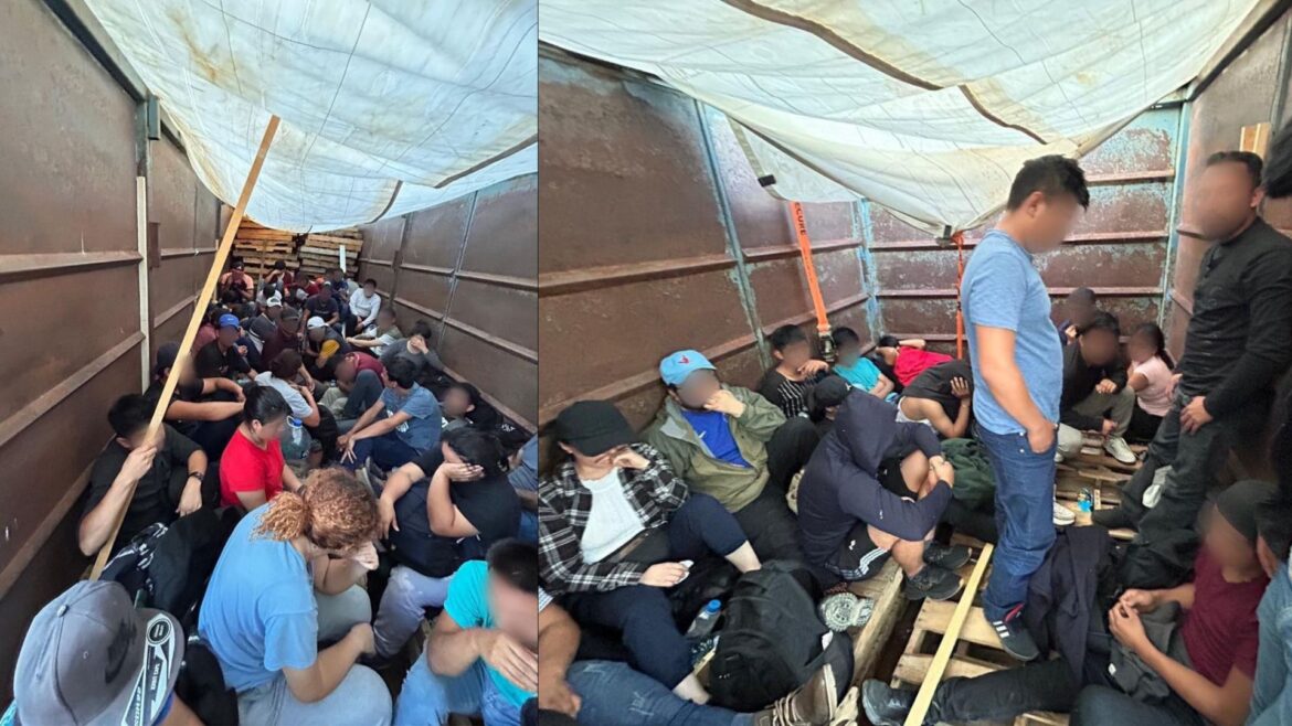 El INM intercepta un grupo de 63 migrantes en Chihuahua; viajaban hacinados en un vehículo