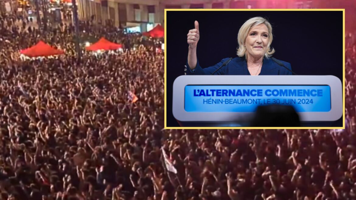 El partido de Marine Le Pen gana la 1era vuelta electoral en Francia; la izquierda protesta