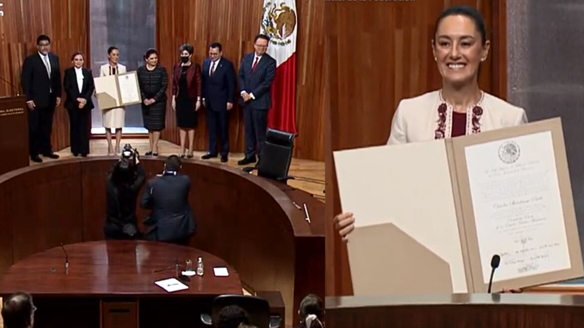 «Llegamos todas» afirma Claudia Sheinbaum tras recibir la Constancia de Mayoría por el TEPJF