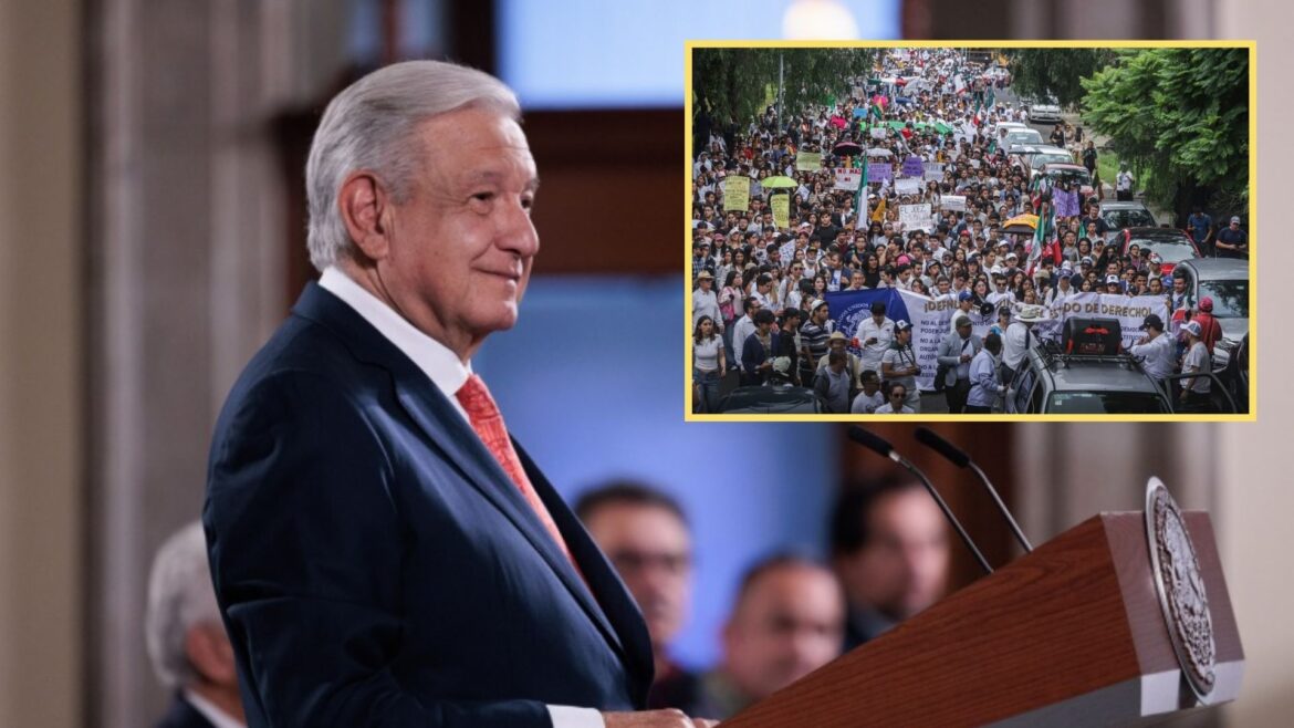 «¡Los están engañando!» dice AMLO a estudiantes de la UNAM que se oponen a la Reforma Judicial  