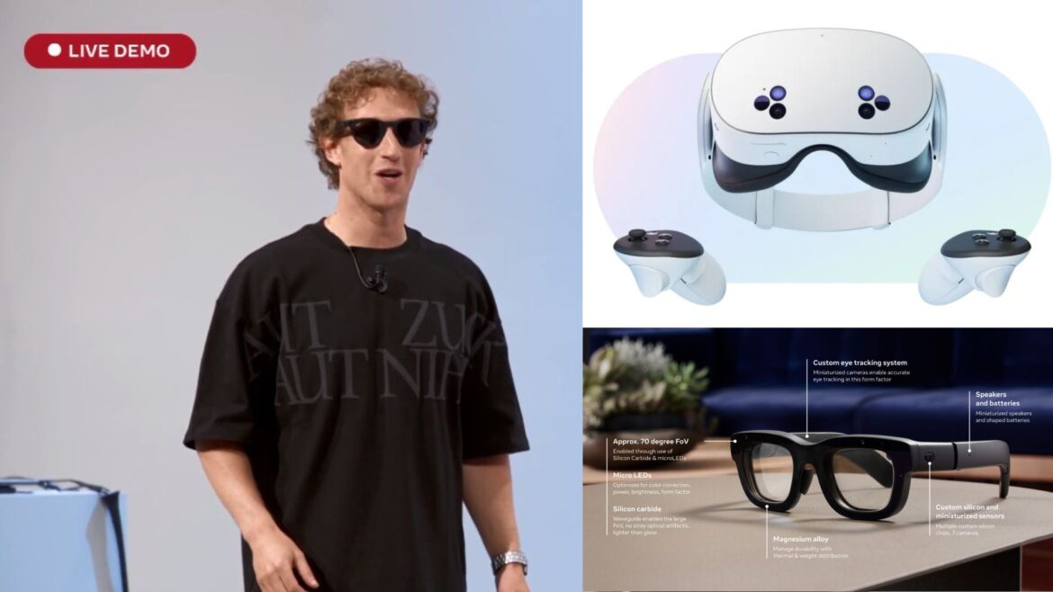 Meta presenta los nuevos lentes Ray-Ban con IA, Orion holográficos y Meta Quest 3S