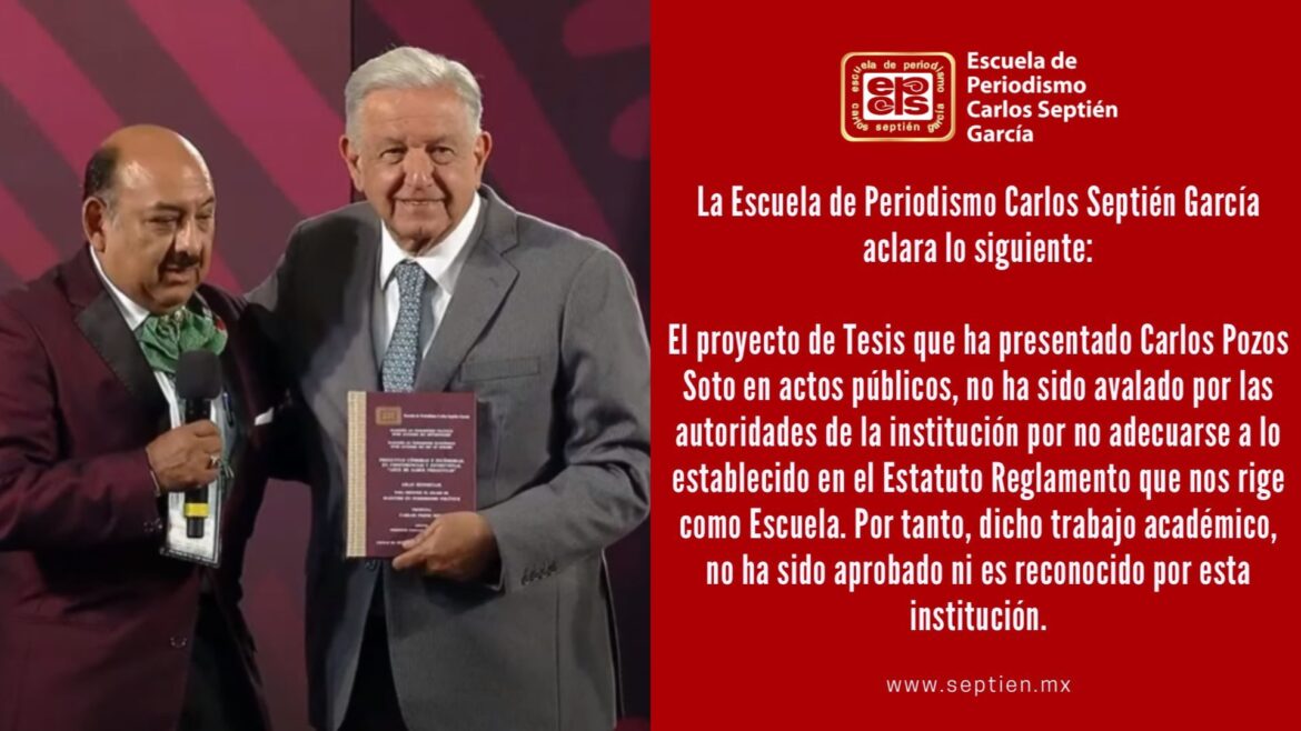 Controversia tras la firma de tesis de «Lord Molécula» por López Obrador: Escuela desmiente su validez