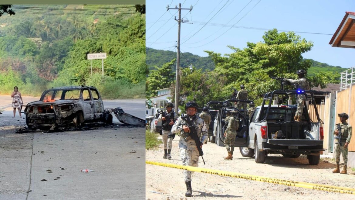 Enfrentamiento entre grupos criminales y militares en Técpan, Guerrero, deja 17 muertos y 11 detenidos