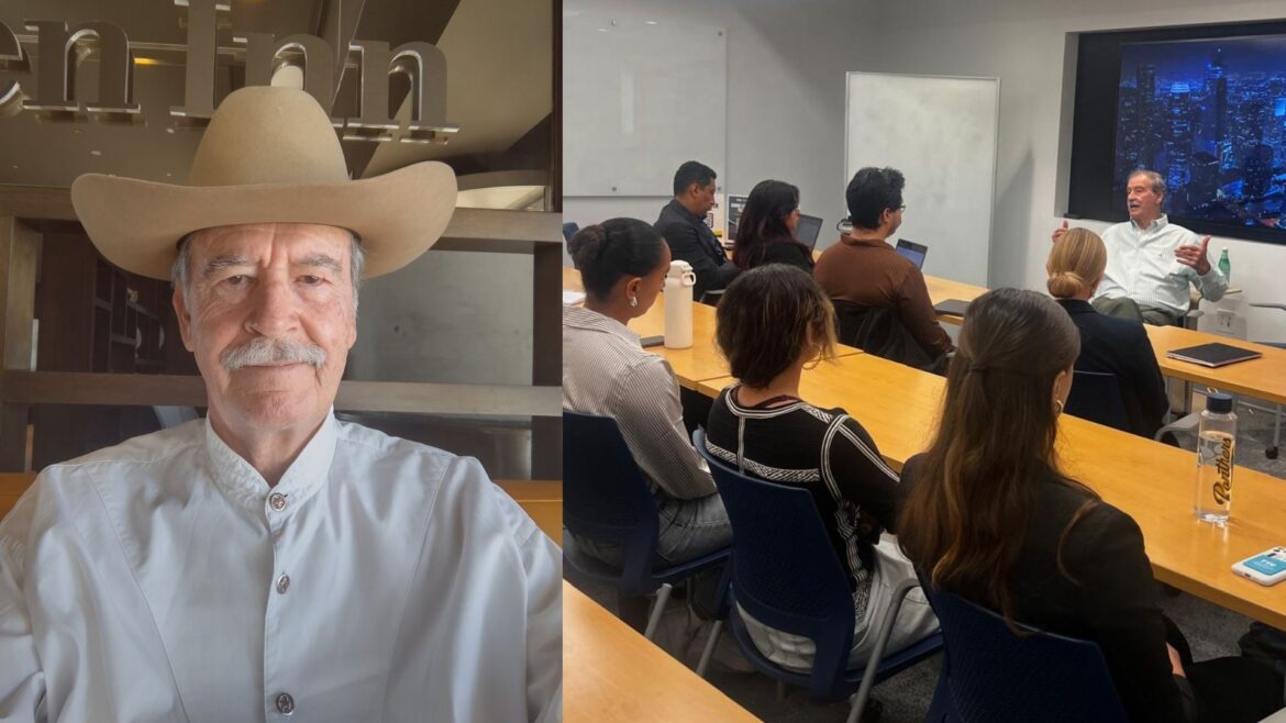 De opositor al aula: Vicente Fox debuta como profesor en Florida y habla de democracia