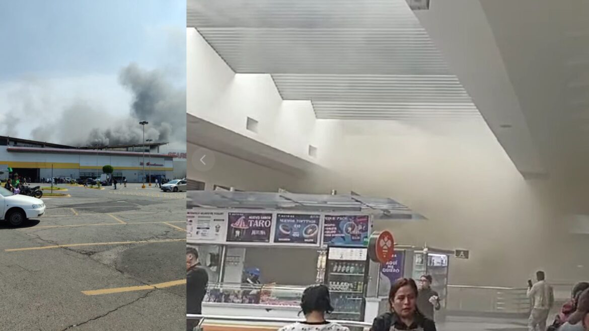 Se incendia plaza Las Américas, en Ecatepec, Edomex; 450 clientes y trabajadores son evacuados