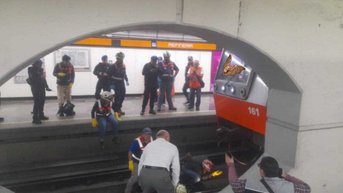 Hombre se arroja a las vías en la Línea 7 del Metro de la CDMX