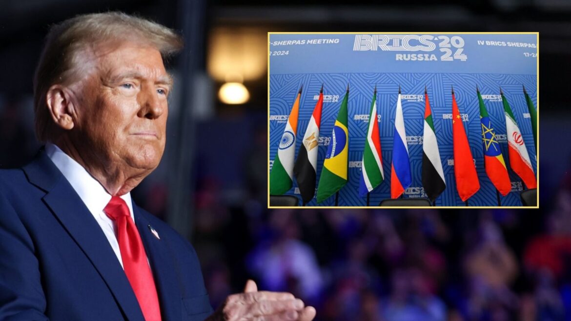 Donald Trump amenaza con aranceles del 100% a países BRICS por desafiar al dólar