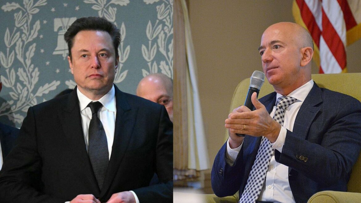 Musk y Bezos chocan en X: rivalidad empresarial y política se intensifica tras la reelección de Trump