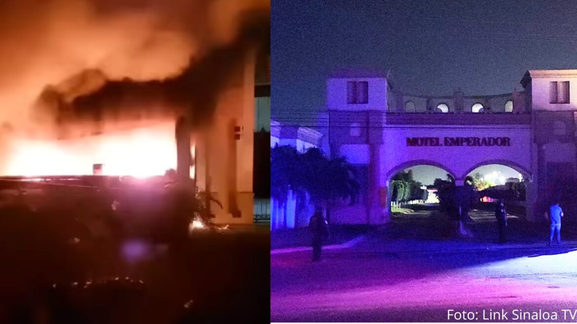 Grupo armado incendia el motel Emperador en Culiacán en medio de una ola de violencia