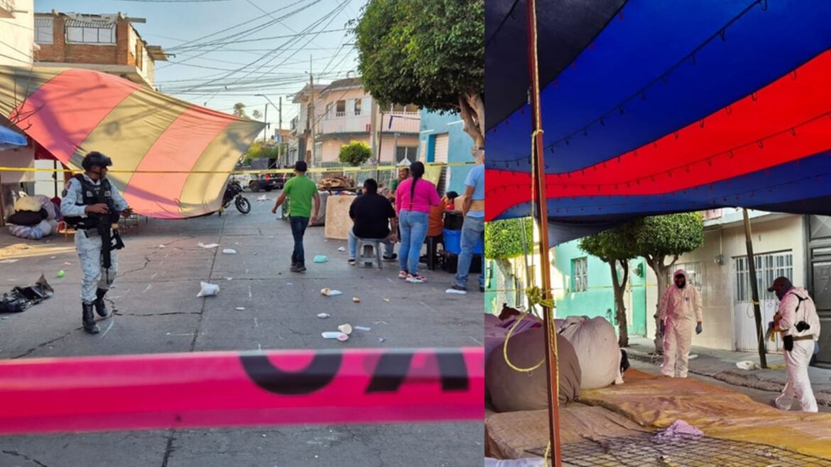 Balacera en el tianguis de San Juan Bosco, en León; un muerto y varios heridos, entre ellos una niña