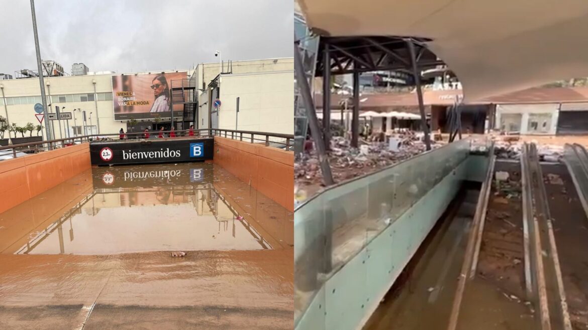 Clientes atrapados en el estacionamiento del centro comercial Bonaire por inundación de DANA: se temen numerosas víctimas