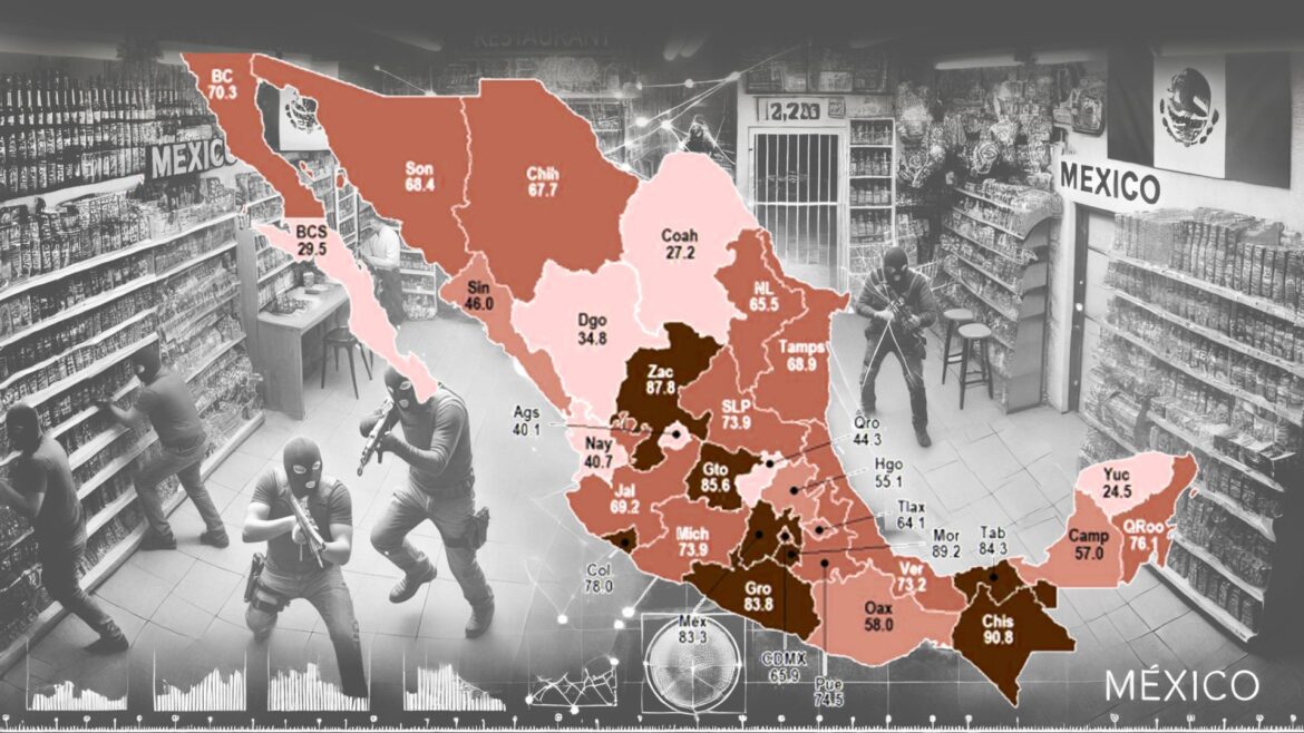 Uno de cada cuatro negocios en México fue víctima de delitos en 2023: Inegi