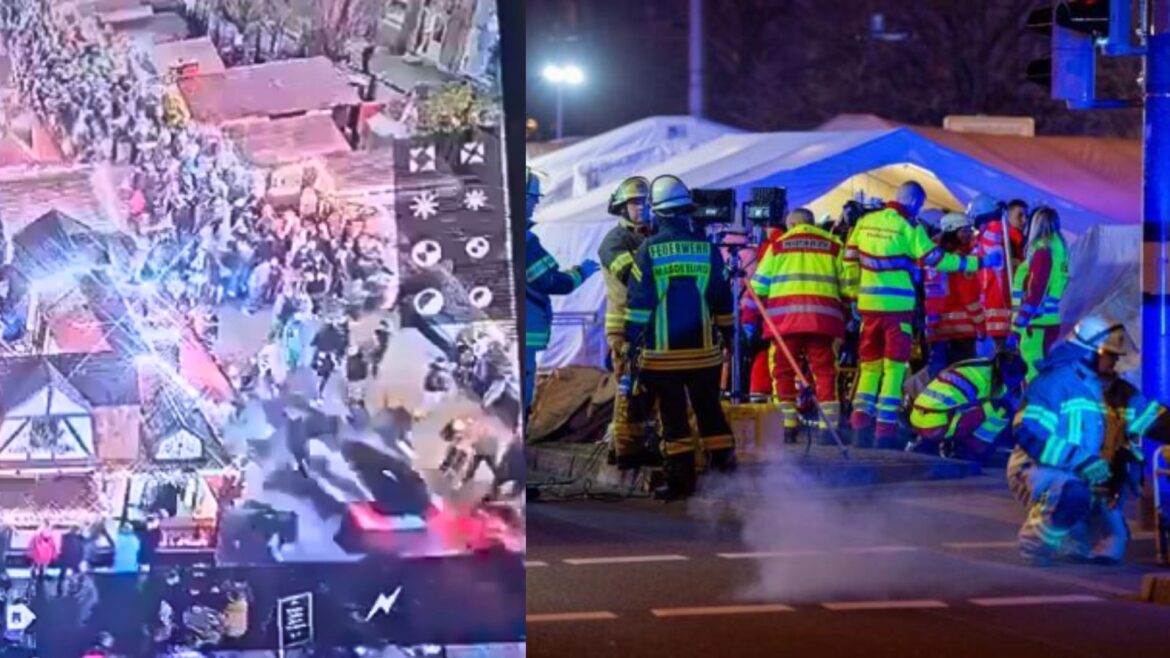 Atropello en mercadillo navideño en Magdeburgo, Alemania, deja dos muertos y 60 heridos