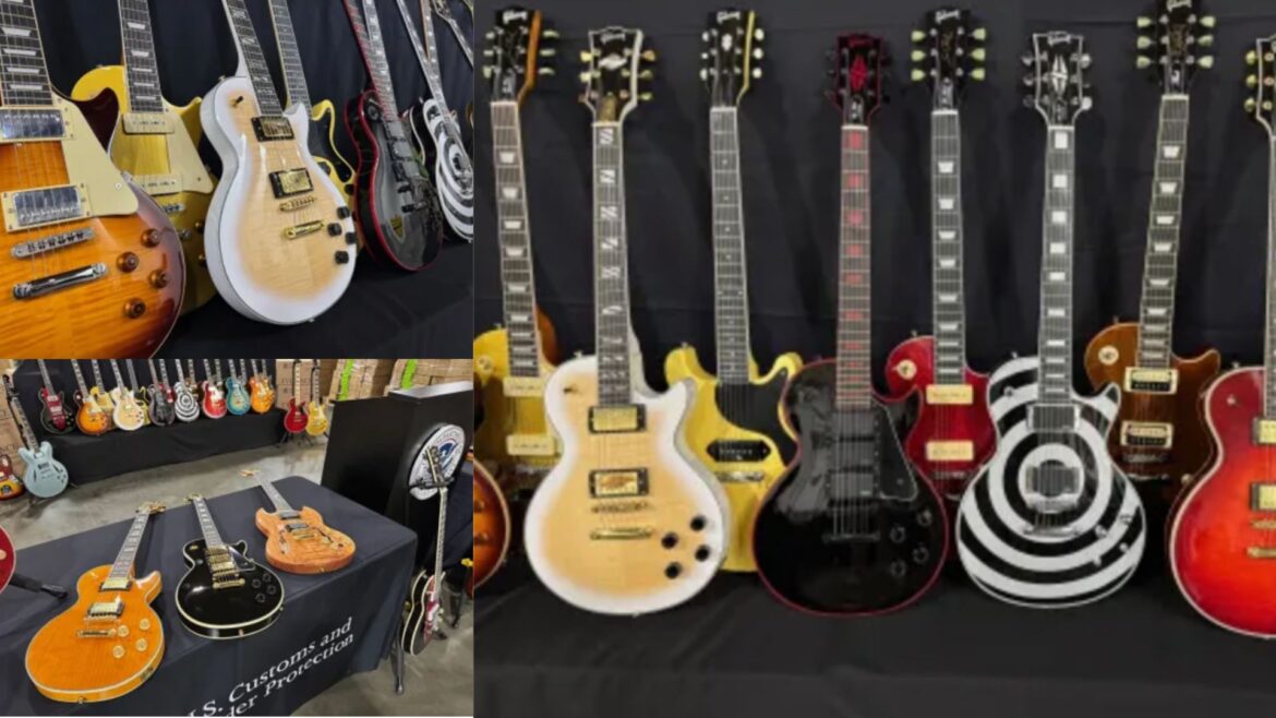 Más de 3 mil guitarras Gibson falsificadas son incautadas en el puerto de Los Ángeles