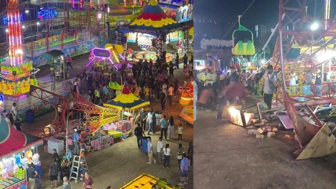 Accidente en la Feria de Acapulco: Falla mecánica en juego deja dos personas lesionadas