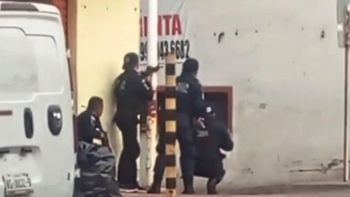 Balacera en mercado de Villahermosa deja tres detenidos y movilización policial