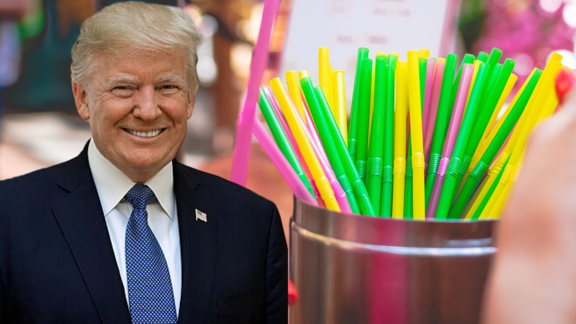 Trump firmará decreto para revertir el uso de popotes o pajitas de papel y reimpulsar el plástico en EU