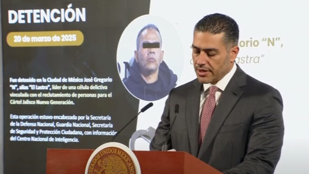 Cae “Lastra”, reclutador del CJNG y operador de un campo de adiestramiento en Jalisco