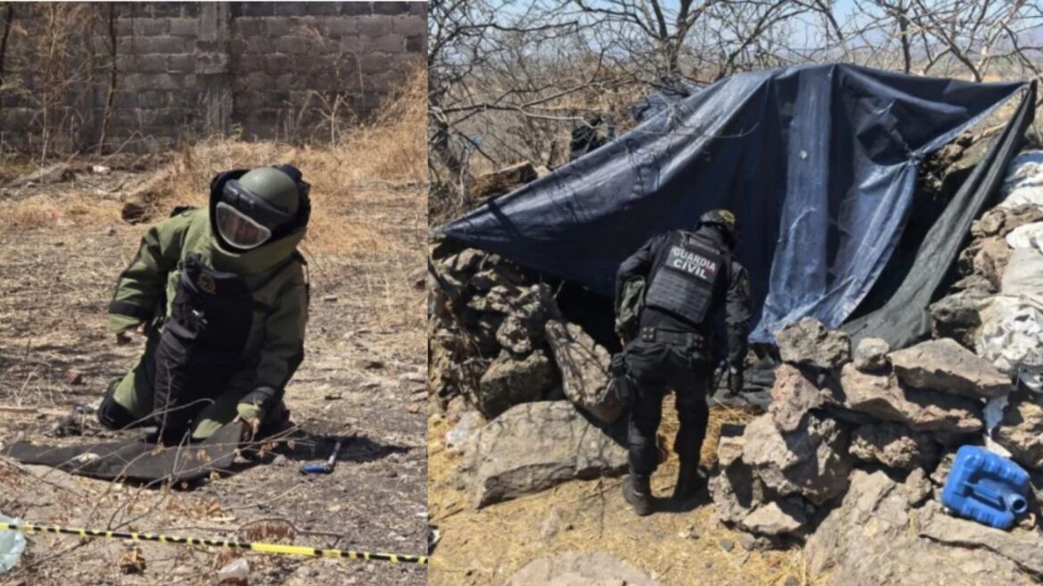 Desactivan artefacto explosivo lanzado por dron y destruyen parapetos en Buenavista, Michoacán