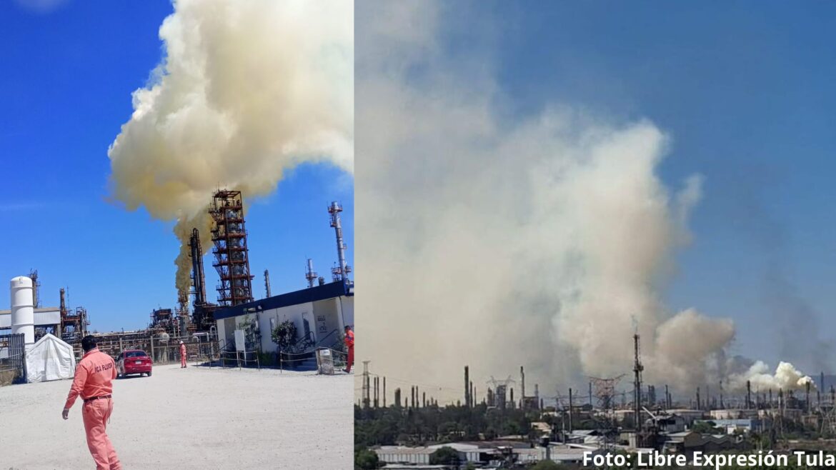 Evacuación en la Refinería Miguel Hidalgo por fuga de catalizador