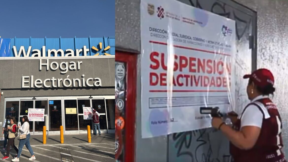 Suspenden Walmart Universidad en CDMX por obstrucción de la vía pública y acumulación de basura