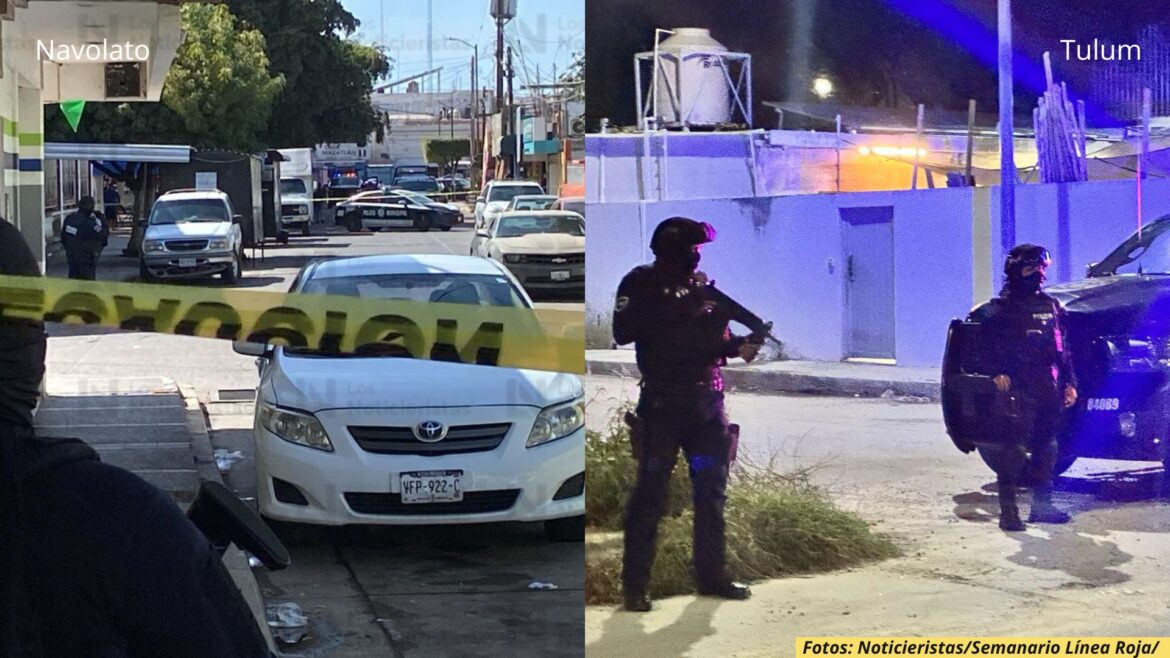 Dos mandos policiales son ultimados en las últimas 24 horas: uno en Navolato y otro en Tulum