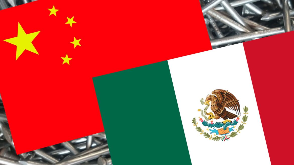 México impone aranceles temporales a clavos chinos por prácticas comerciales desleales