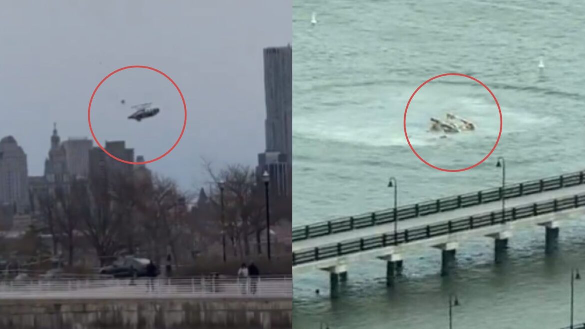 Seis muertos tras estrellarse un helicóptero en el río Hudson, Nueva York